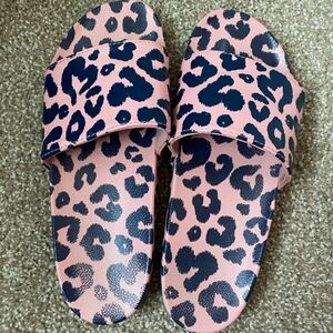 Leopard Cheetah Print Slide Sandals